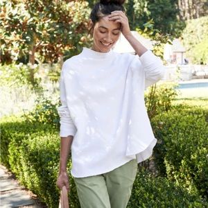 Frank & Eileen Effie. Long sleeve funnel neck caplet, med. Excellence condition